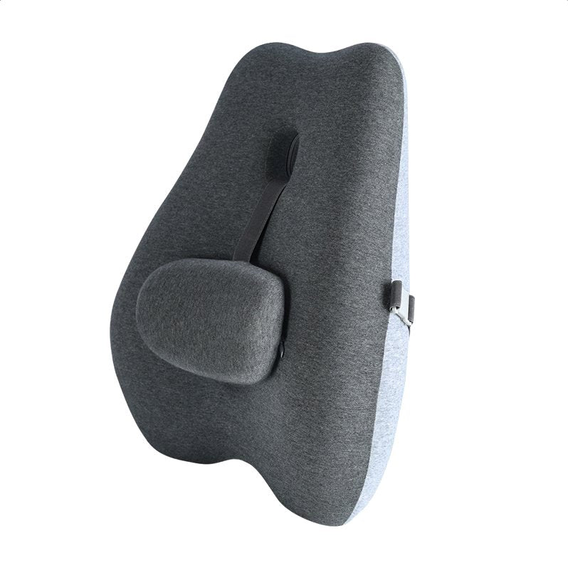 Cojín lumbar ergonómico, color gris